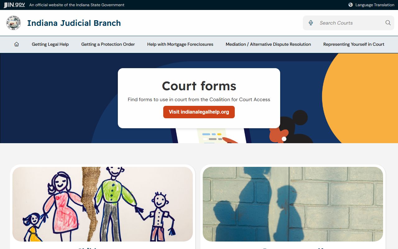 Orange County criminal court records self-service legal center source