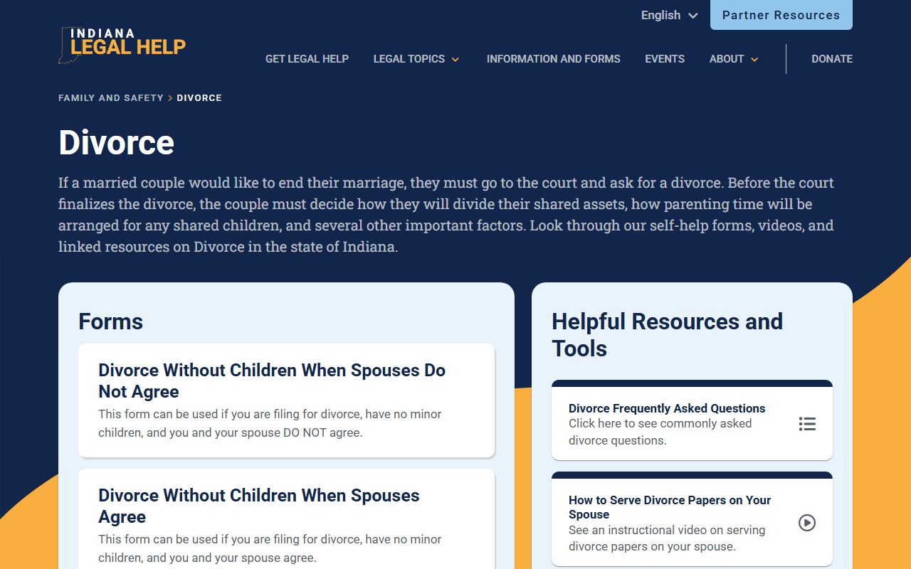 Orange County divorce records Indiana Legal Help divorce forms