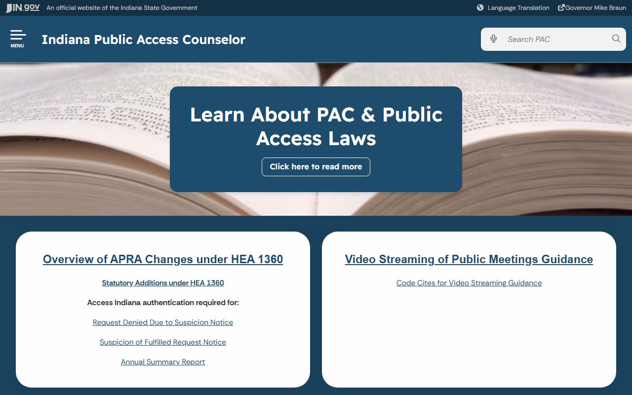 Orange County probate records Indiana Public Access Counselor source